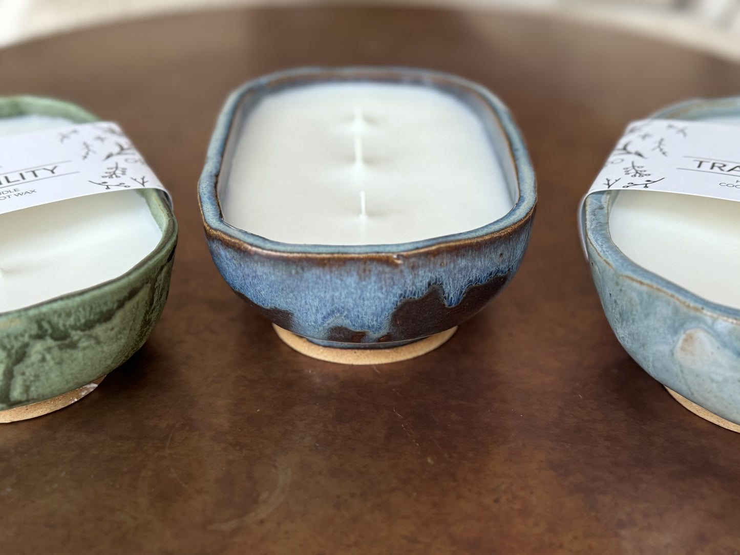 Pottery Bowl 3-wick Candle