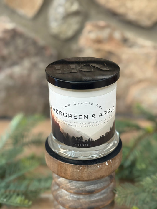 Evergreen & Apple 10oz Candle